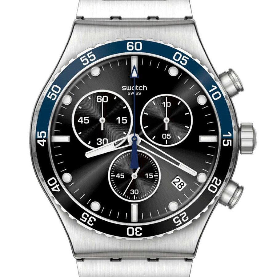Часы Swatch I New Chrono YVS507G — женские, нержавеющая сталь