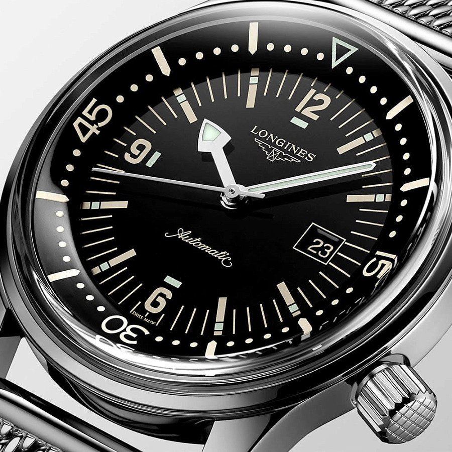 Часы Longines Legend Diver Watch L3.374.4.50.6 — металл сталь, Швейцария