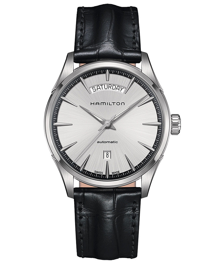 Часы Hamilton Jazzmaster Day Date Auto H42565751 — мужские, серебристый
