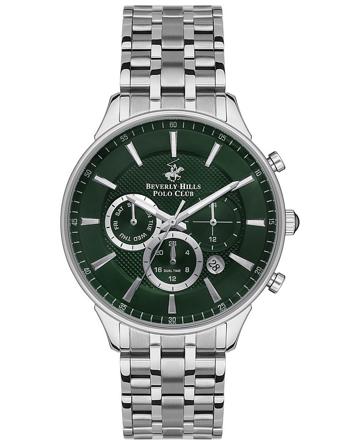 Часы Beverly Hills Polo Club BP3346X.370 — мужские, зеленый