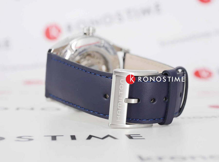 Часы Hamilton Jazzmaster Open Heart Auto H32705640 — мужские, кожаный
