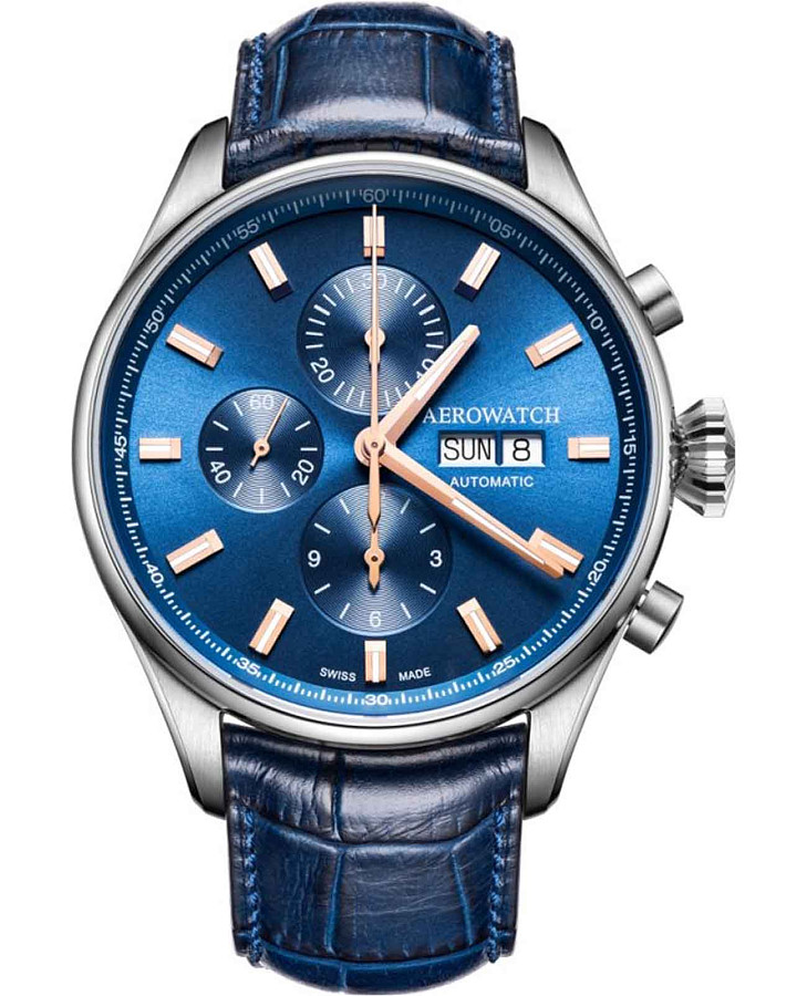 Часы Aerowatch 61989 AA01 — мужские, синий