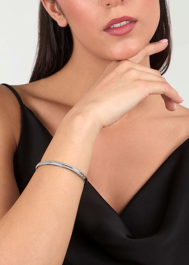 Часы Браслет Karl Lagerfeld Bond Pave KLBJY06 с кристаллами — артикул KLBJY06