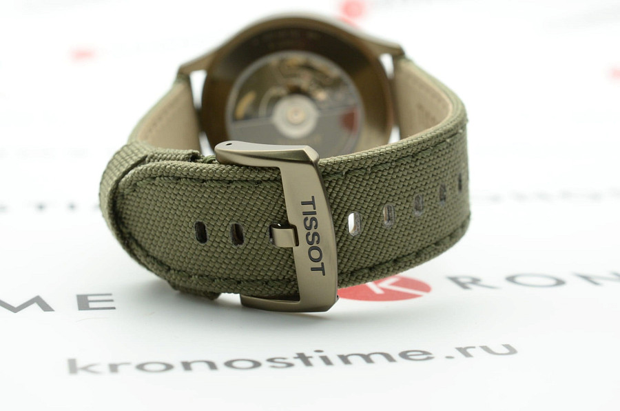Часы Tissot Gent XL Swissmatic T116.407.37.091.00 — мужские, зеленый
