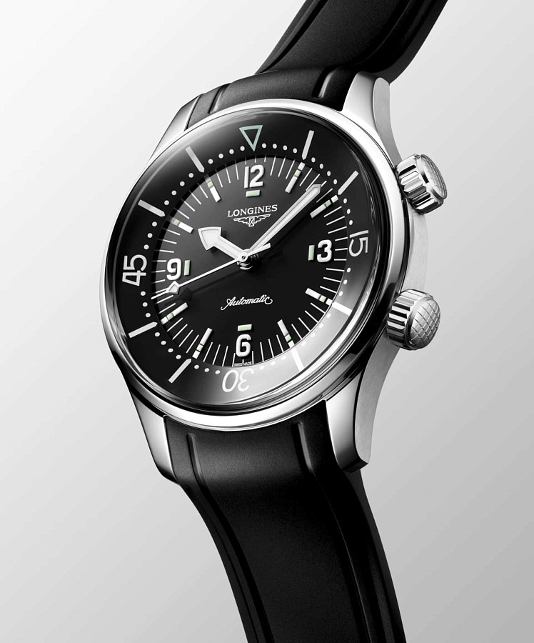 Часы Longines Legend Diver L3.764.4.50.9 — каучук, мужские