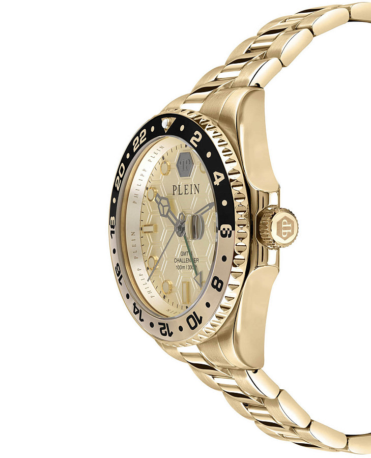 Часы Philipp Plein GMT-I Challenger PWYBA0423 — нержавеющая сталь с ip-покрытием, мужские