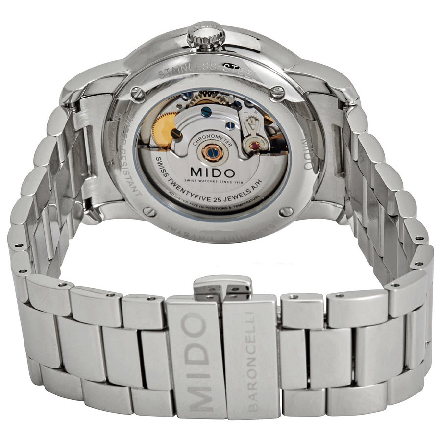Часы Mido Baroncelli M010.408.11.033.09 — механические, металл сталь