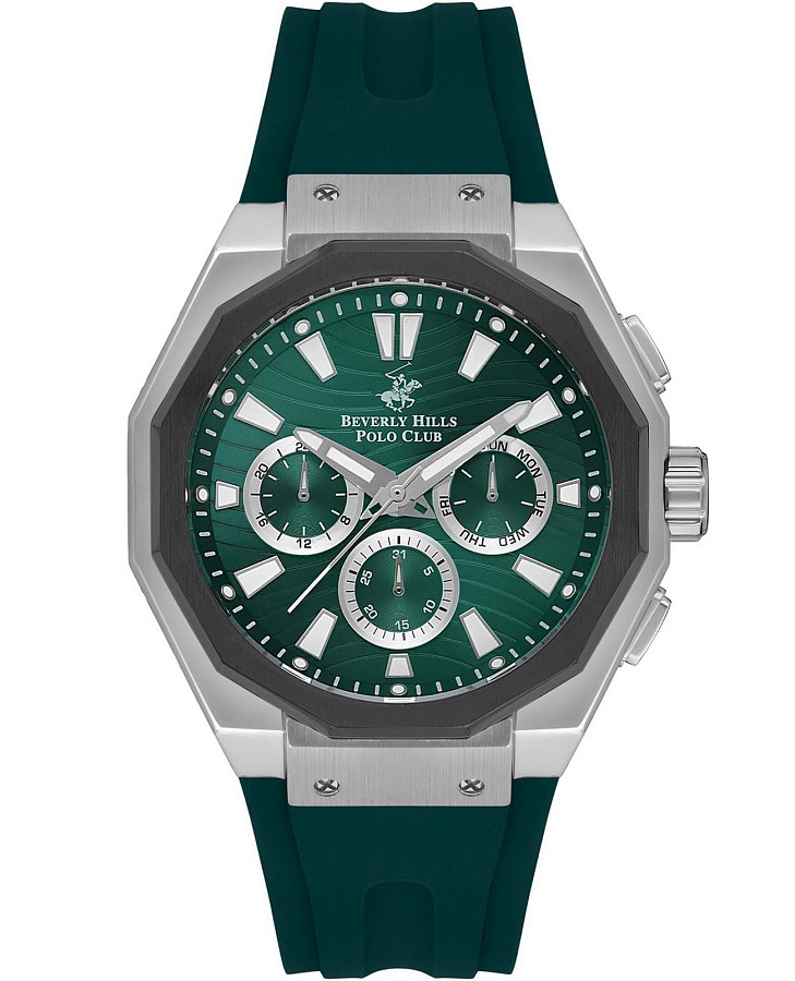 Часы Beverly Hills Polo Club BP3557X.375 — мужские, зеленый