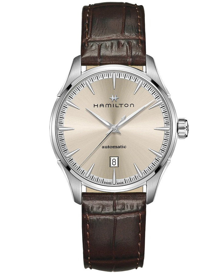 Часы Hamilton Jazzmaster Gents Auto H32475520 — мужские, бежевый