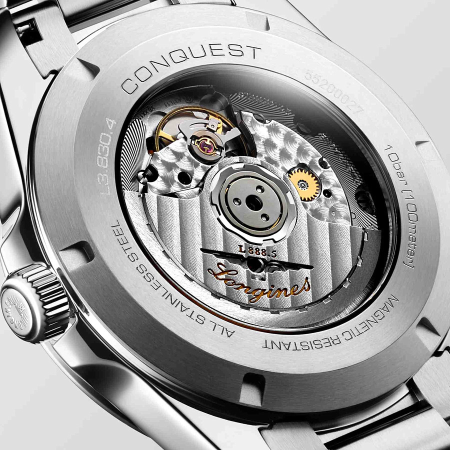 Часы Longines Conquest 41 mm L3.830.4.57.6 — металл сталь, Швейцария