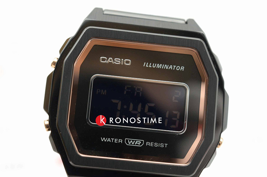 Часы Casio Collection A1000MB-1B — сталь с ip покрытием, мужские