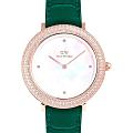 Шведские наручные часы Daniel Wellington Crystalline Bezel Green Croc Rose Gold DW00100826