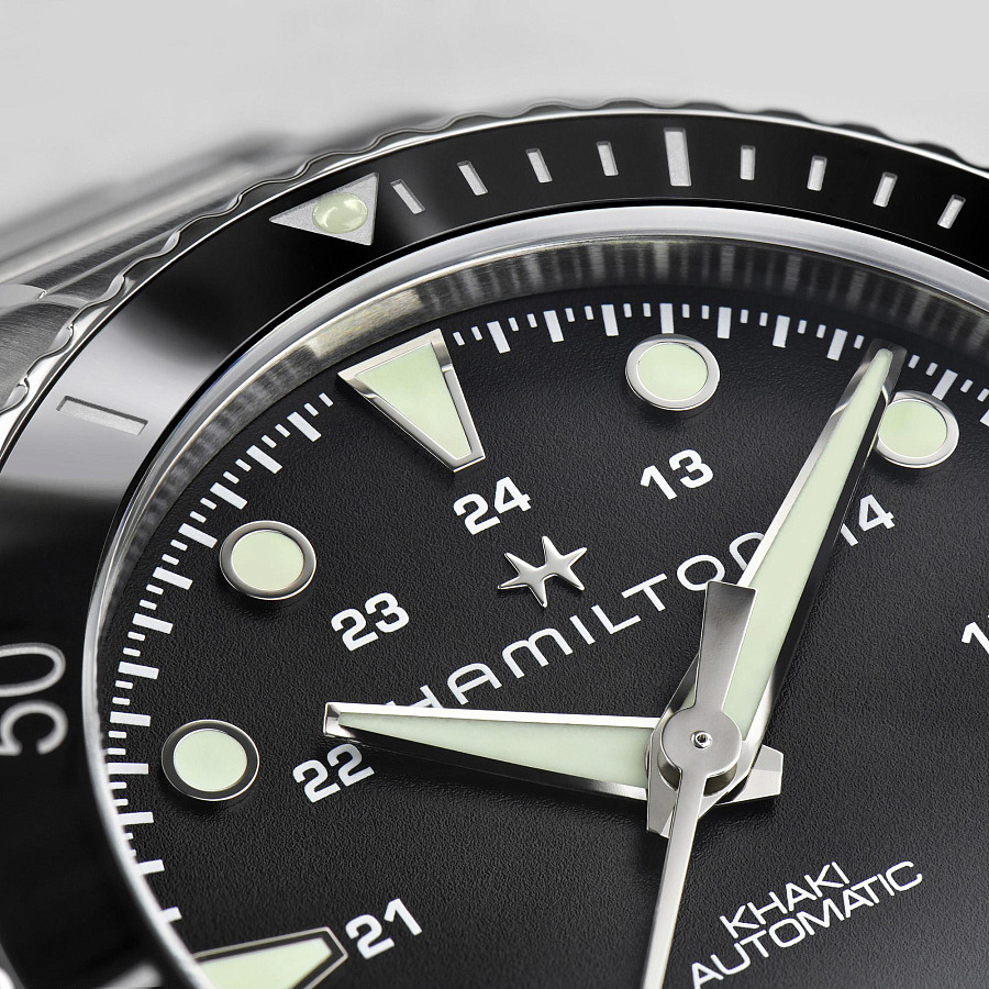 Часы Hamilton Khaki Navy Scuba Automatic H82515130 — сталь металл, нержавеющая сталь