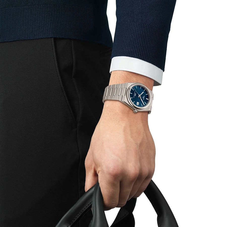 Часы Tissot PRX Powermatic 80 Titanium 38mm T137.807.44.041.00 — артикул T1378074404100, мужские