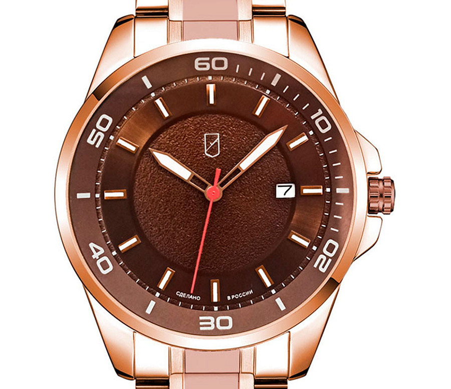 Часы УЧЗ Spectr 1347B19B4 — кварцевые, латунь