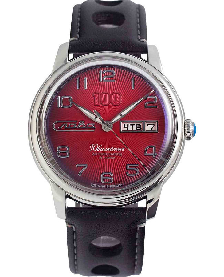 Часы Слава Юбилейные 2600675/300-2427 — мужские, красный