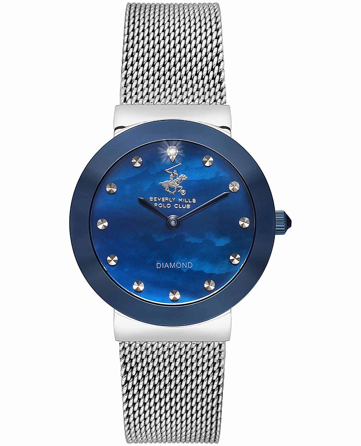 Часы Beverly Hills Polo Club Quartz BP3609X.390 — женские, синий