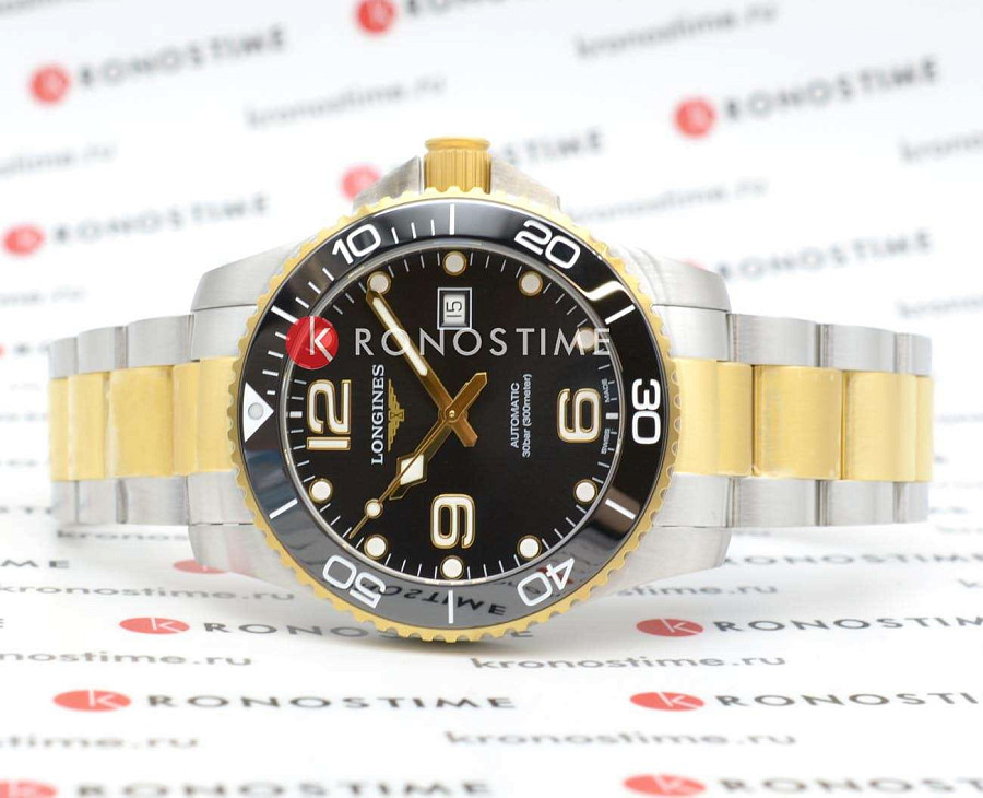 Часы Longines HydroConquest L3.782.3.56.7 — механические, металл сталь