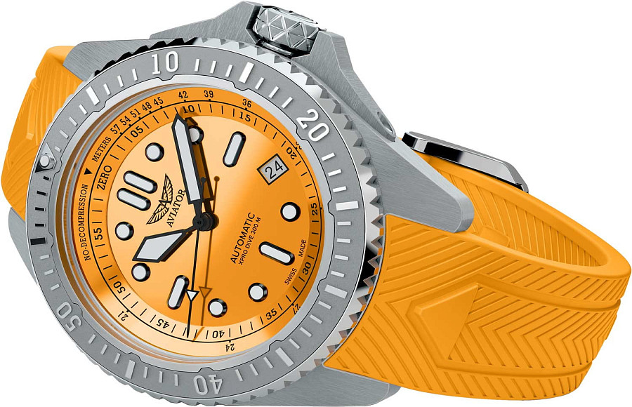 Часы Aviator Xpro Dive 300 V.1.43.0.365.0 — сталь металл, Швейцария