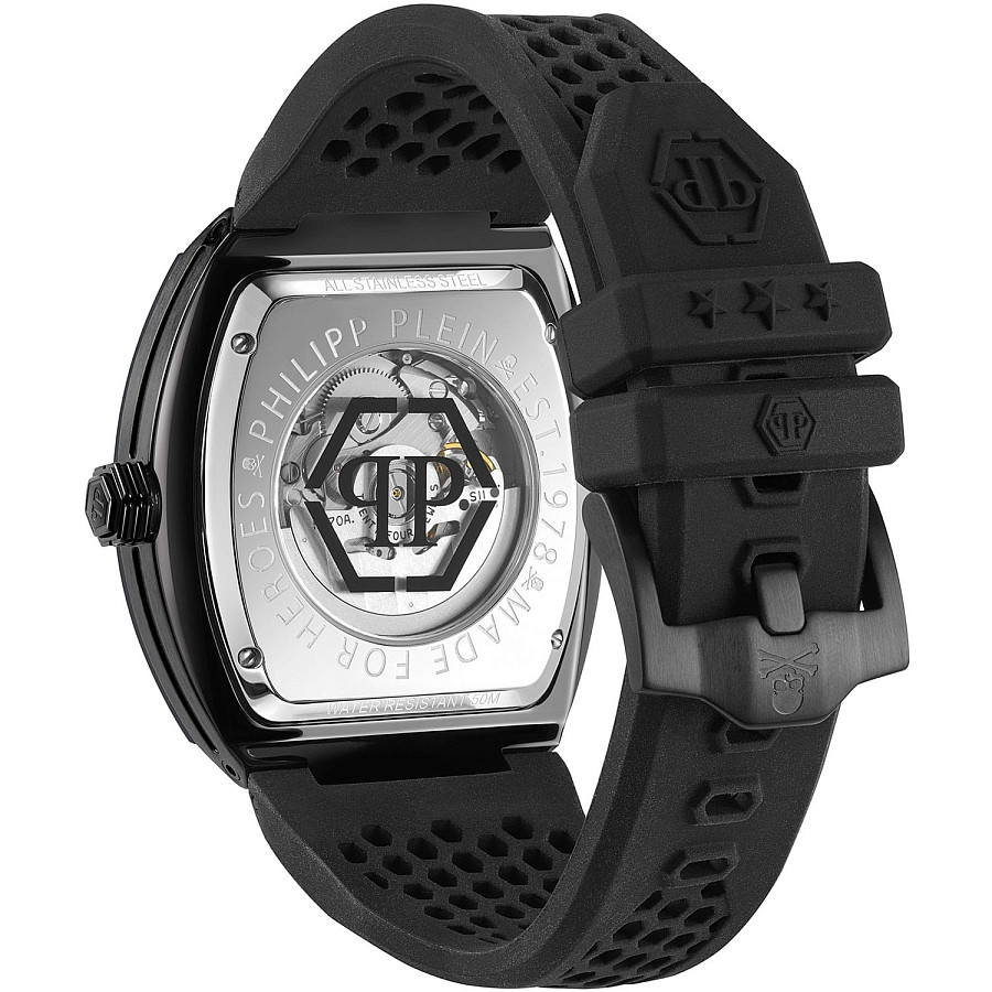 Часы Philipp Plein The Skeleton PWBAA0621 — механические, металл сталь