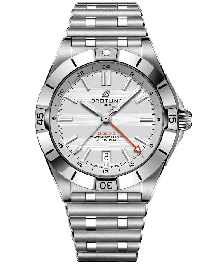 Часы Breitling Chronomat Automatic GMT 40 A323985B1A1A1 — мужские, белый