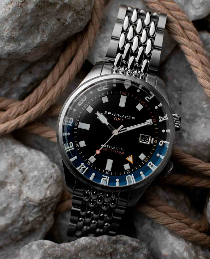 Часы Spinnaker Bradner Gmt Automatic SP-5121-66 — сталь металл, нержавеющая сталь