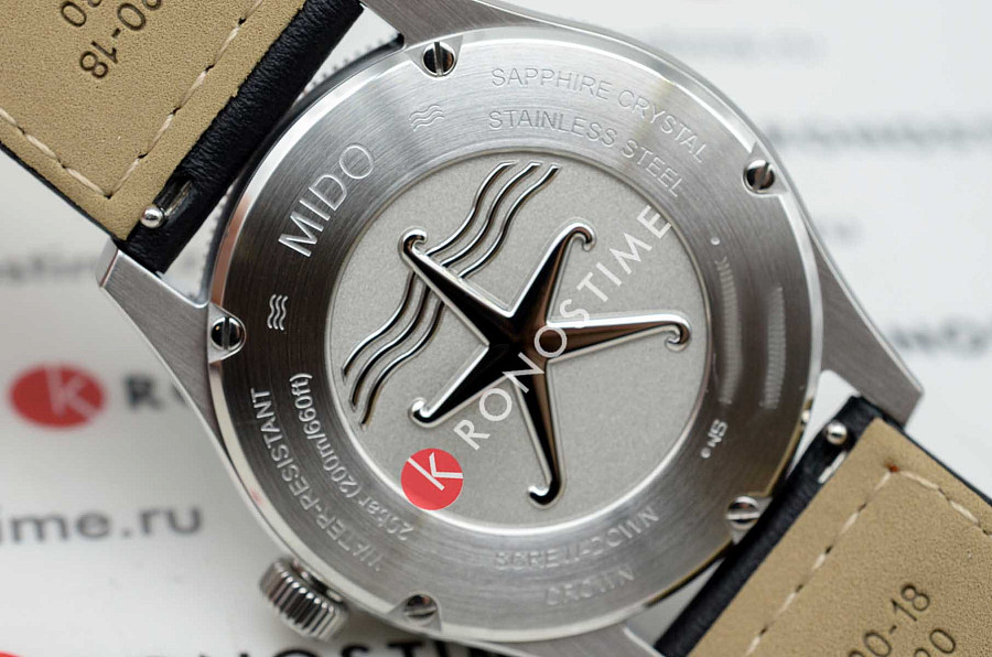 Часы Mido Ocean Star 39 M026.907.17.051.00 — мужские, кожа + текстиль
