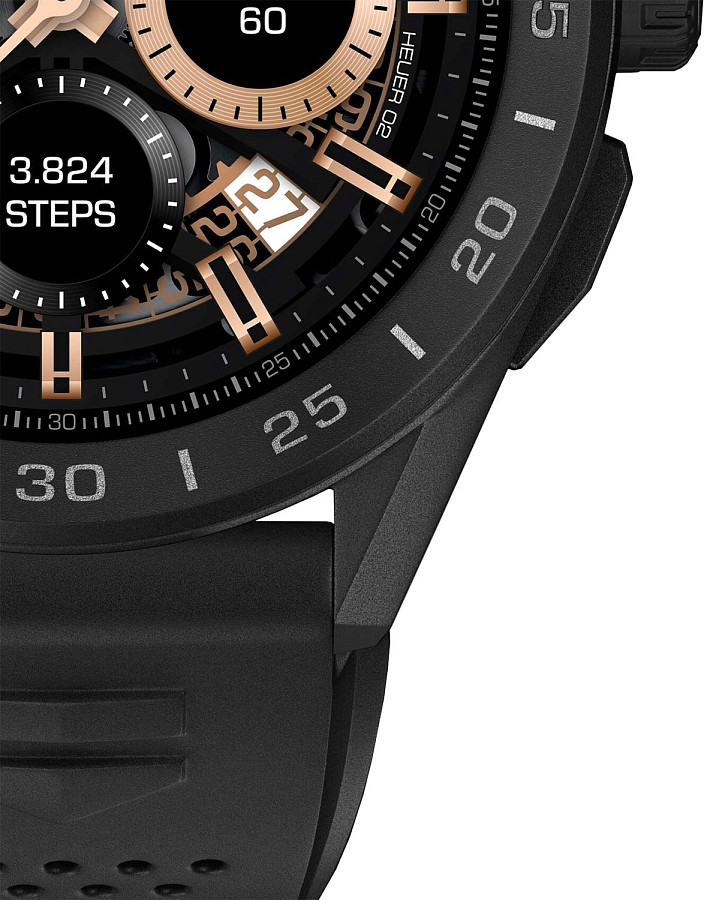 Часы TAG Heuer Connected Calibre E3 - 45 mm SBG8A80.BT6221 — каучук, мужские