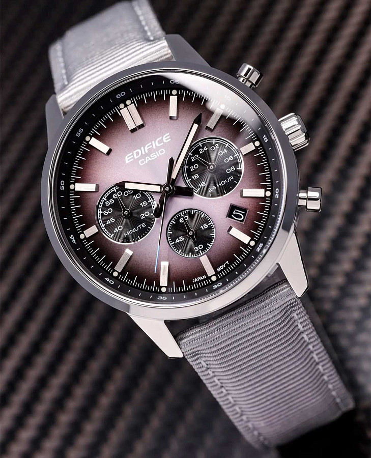 Часы Casio Edifice EFR-575C-8A — кварцевые, металл сталь