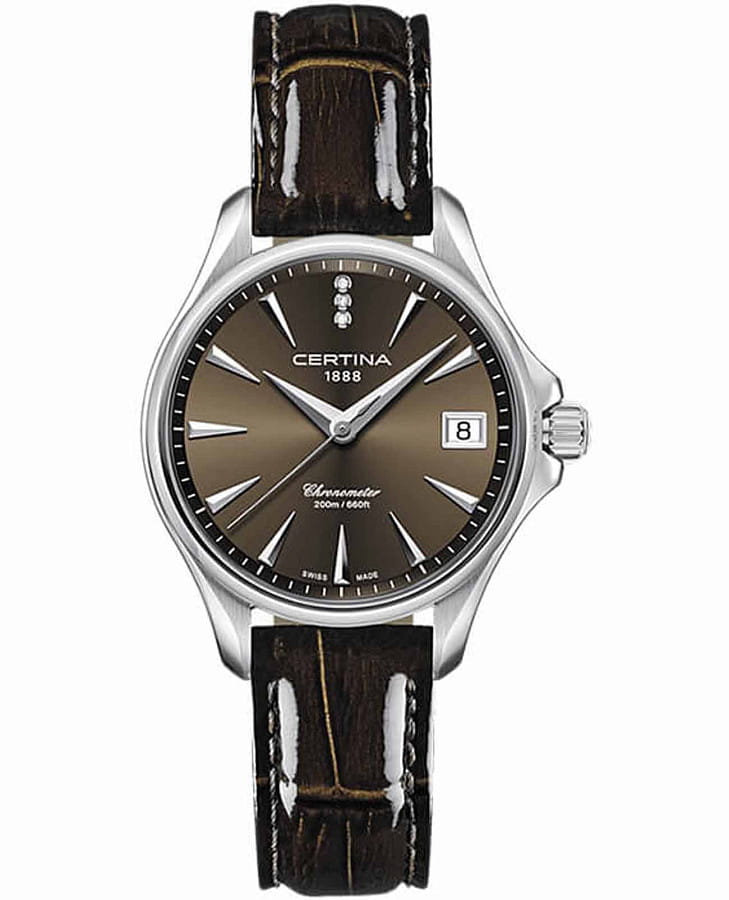 Часы Certina DS Action C032.051.16.296.00 — женские, коричневый