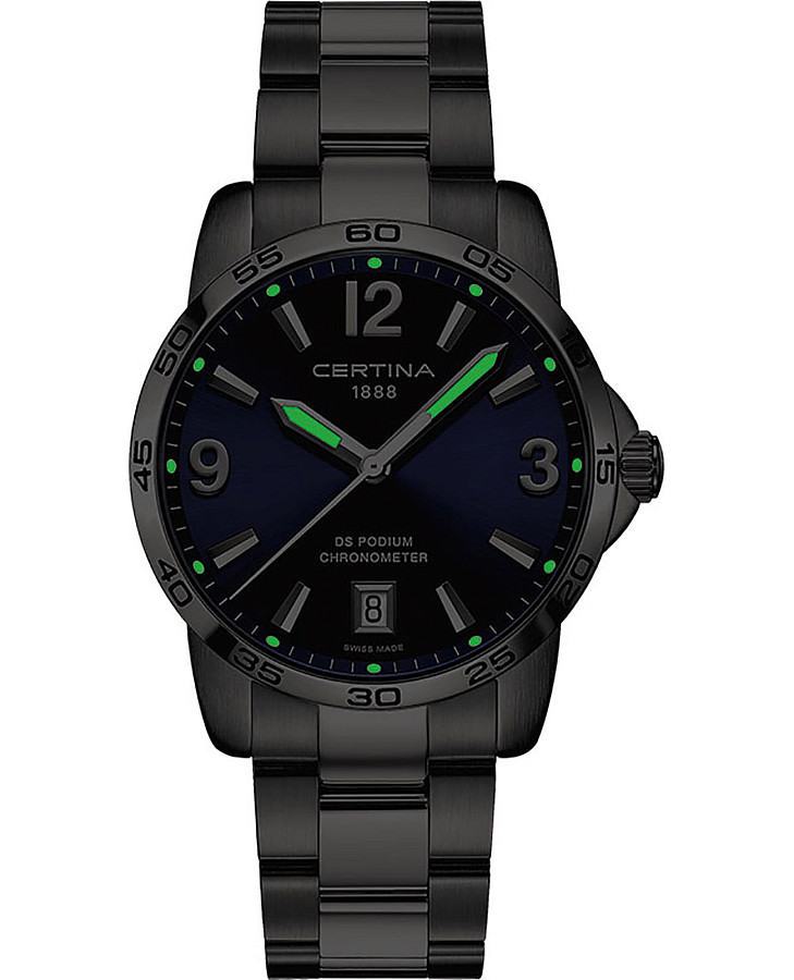 Часы Certina DS Podium 40mm C034.451.44.047.00 — кварцевые, металл титан