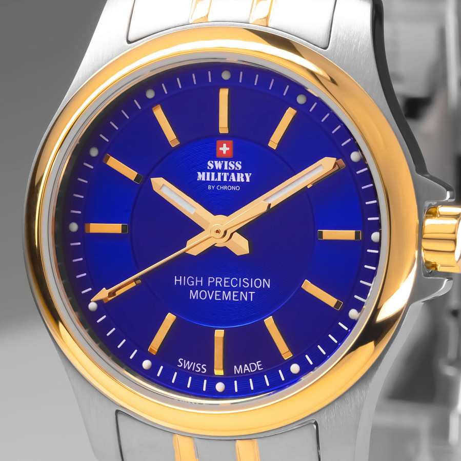 Часы Swiss Military by Chrono Сверхточные SM30201.06 — сталь металл, Швейцария