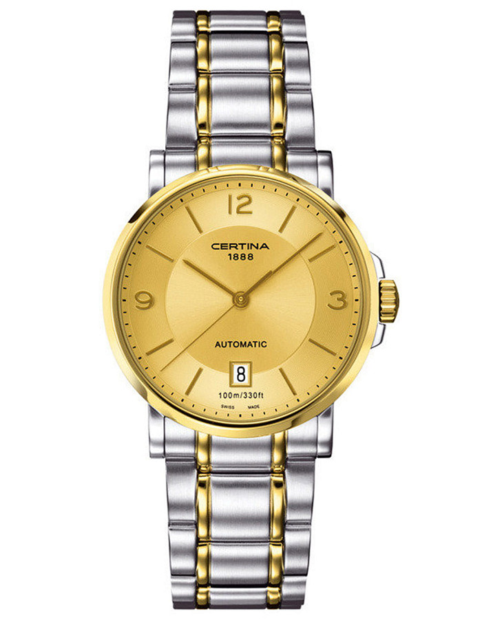 Часы Certina DS Caimano C017.407.22.027.00 — мужские, золотой