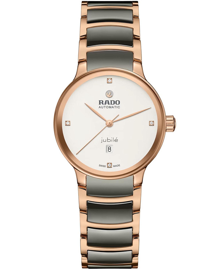 Часы Rado Centrix Automatic Diamonds R30019722 — женские, белый