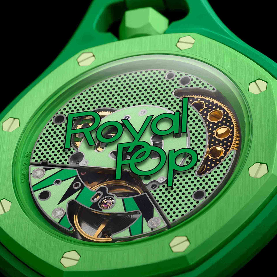 Часы Audemars Piguet x Swatch Royal Pop Green Eight SSX03G100N — биокерамика, Швейцария