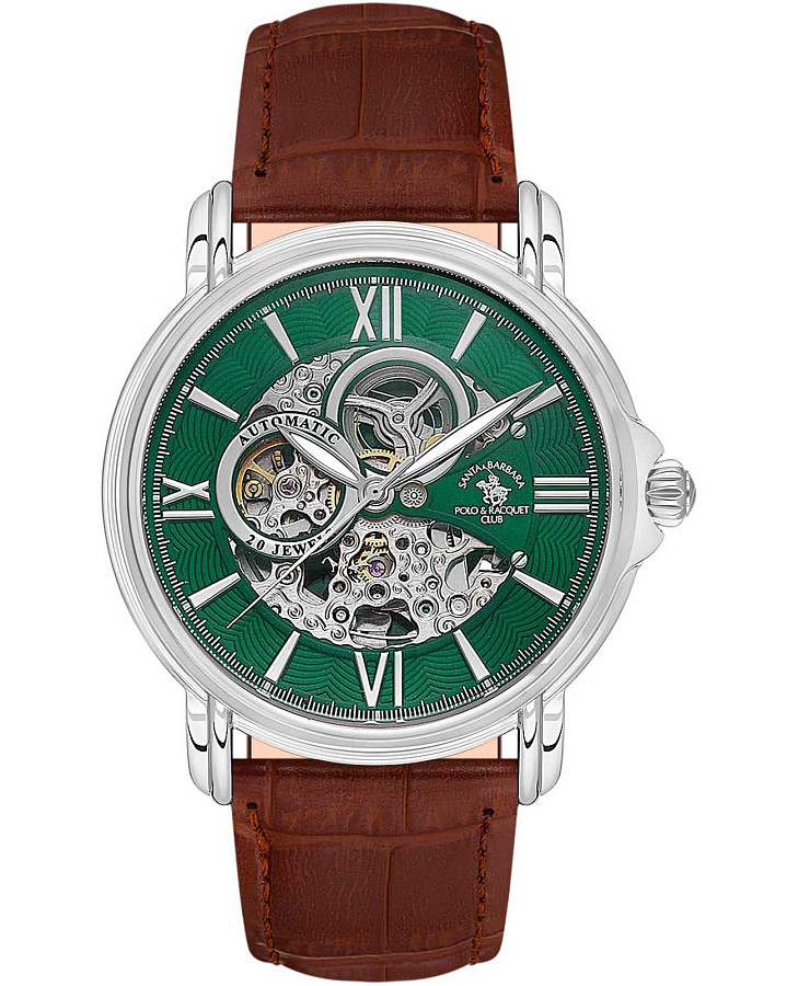 Часы Santa Barbara Polo & Racquet Club Luxury SB.8.10002-5 — мужские, зеленый