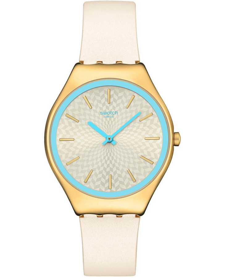 Часы Swatch Skin Irony SYXG127 — женские, желтый