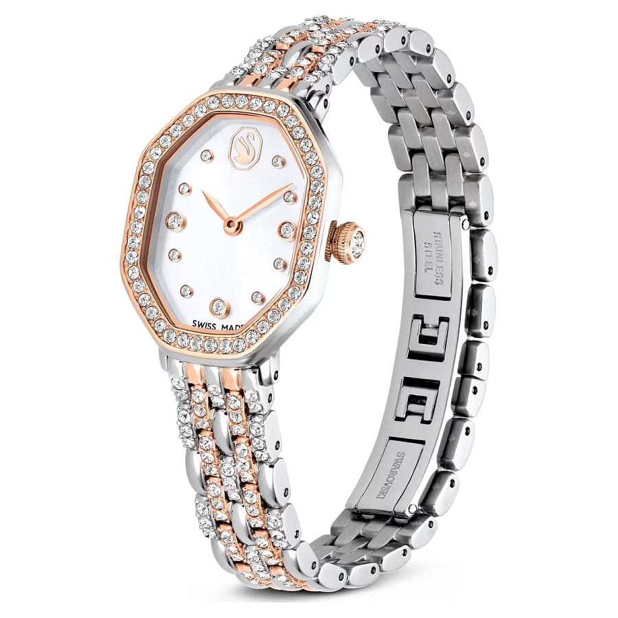 Часы Swarovski Dextera Octagon 5715521 — кварцевые, сталь металл
