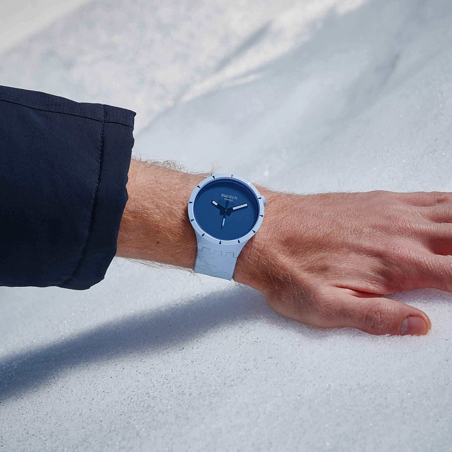 Часы Swatch Big Bold Bioceramic SB03N102 — мужские, силикон
