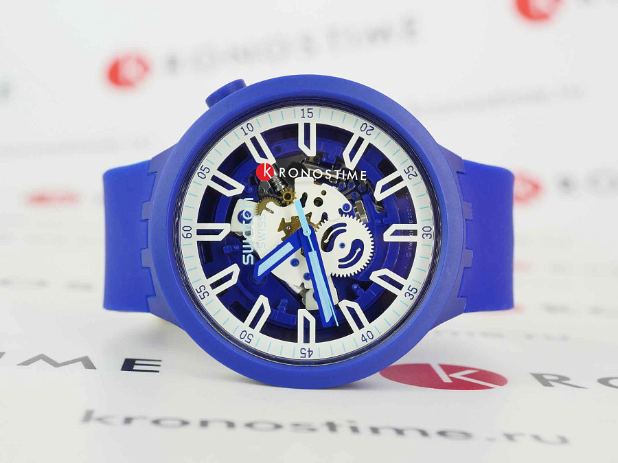 Часы Swatch Big Bold Lacquered SB01N102 — кварцевые, пластик