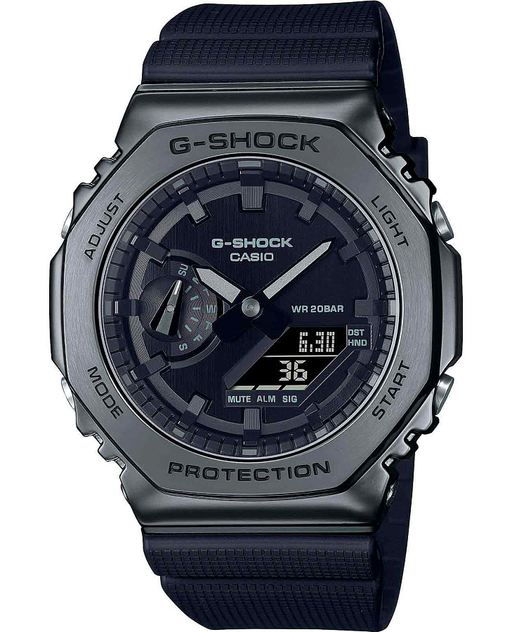 Часы Casio G-Shock GM-2100BB-1ADR (GM-2100BB-1A) — мужские, черный