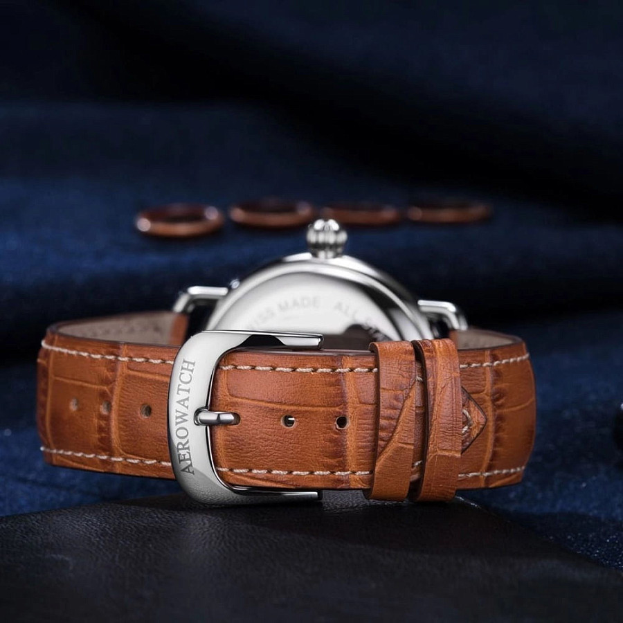 Часы Aerowatch 1942 41900 AA04 — мужские, коричневый