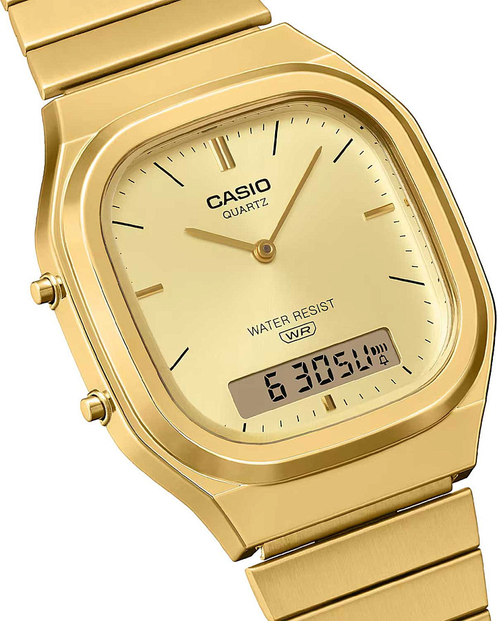 Часы Casio Vintage AQ-240EG-9A — кварцевые, пластик