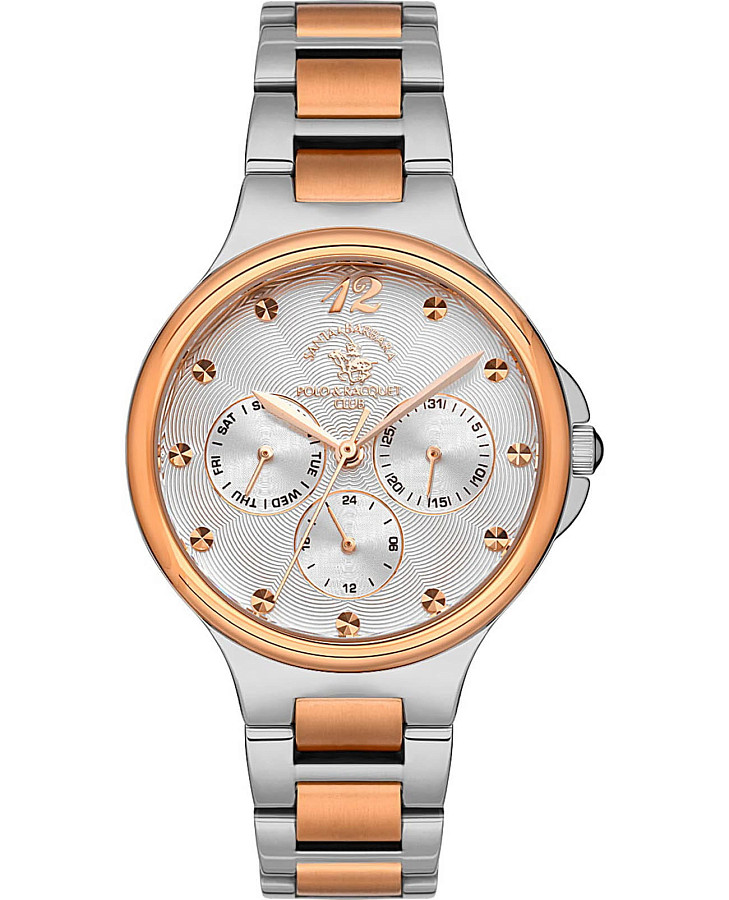 Часы Santa Barbara Polo & Racquet Club Unique SB.1.10506-4 — женские, серебристый