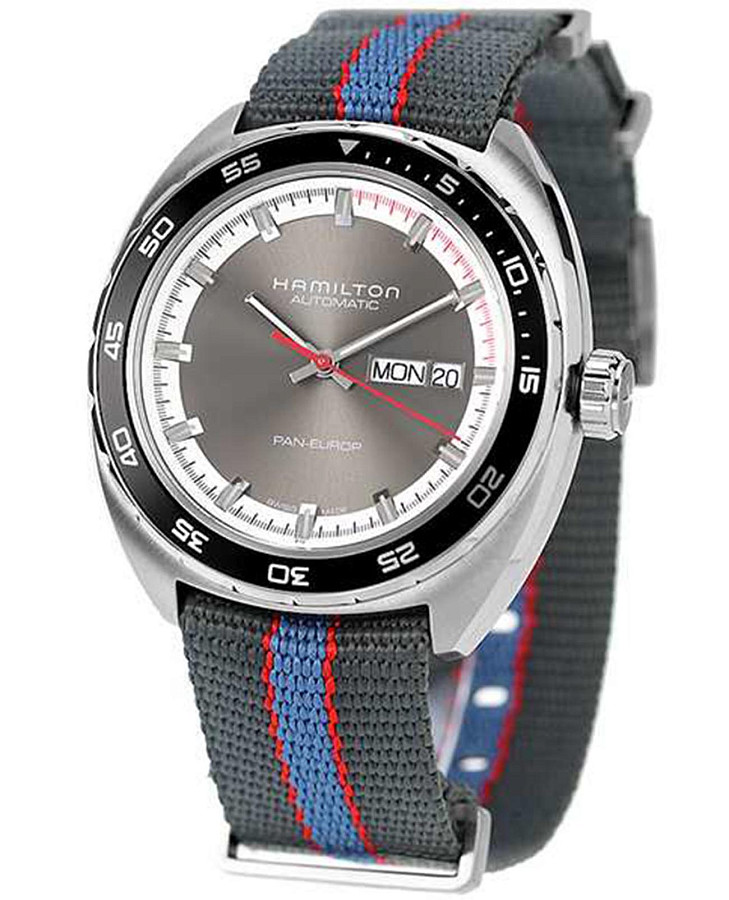 Часы Hamilton American Classic Pan Europ Day Date Auto H35415982 — механические, металл сталь