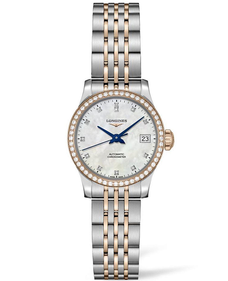 Часы Longines Record Collection L2.320.5.89.7 — женские, перламутровый