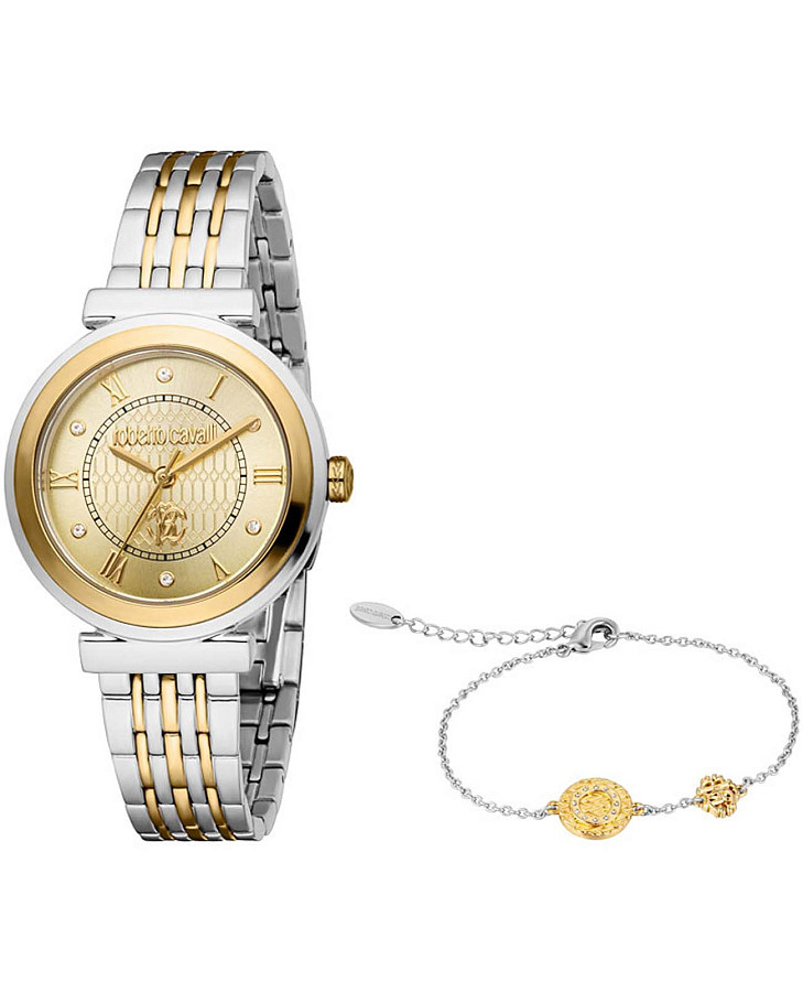Часы Roberto Cavalli Graziosa RC5L111M0055_SET — женские, шампань