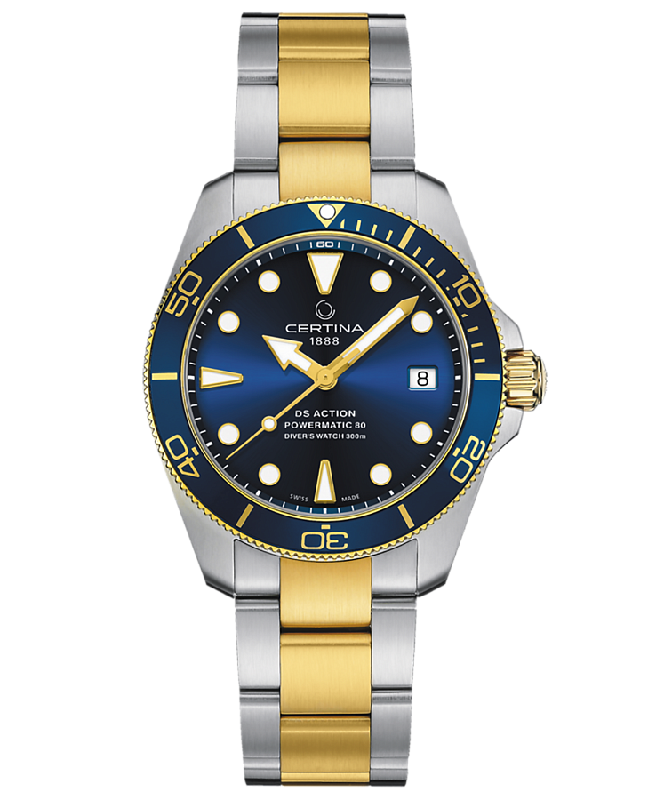 Часы Certina DS Action Diver Powermatic C032.807.22.041.10 — мужские, синий