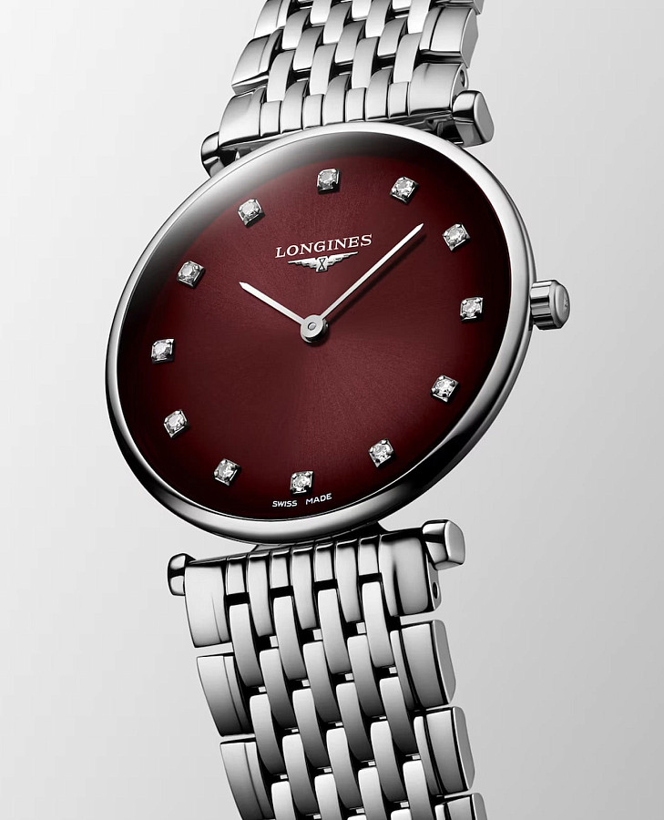 Часы Longines La Grande Classique L4.512.4.91.6 — бордовый, кварцевые