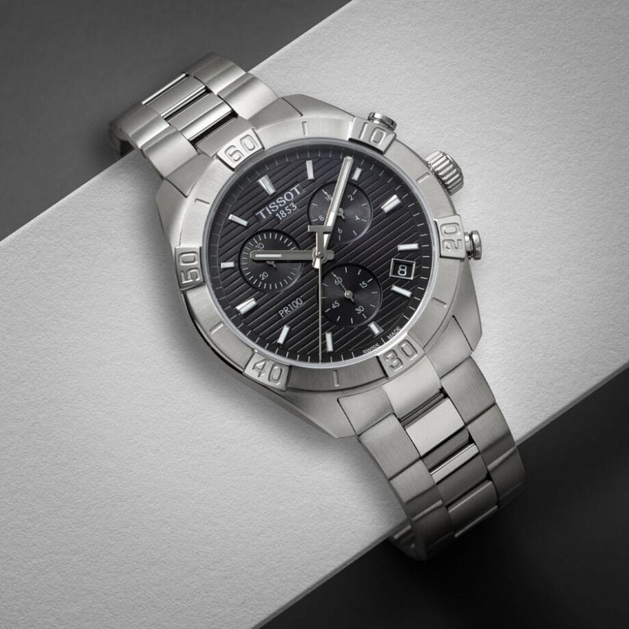 Часы Tissot PR 100 Sport Gent Chronograph T101.617.11.051.00 — Швейцария, кварцевые